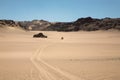 Driving in the Skeleton Coast Royalty Free Stock Photo