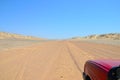 Driving the Skeleton Coast, Namibia Royalty Free Stock Photo