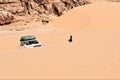 Driving skills during a Sahara expedition
