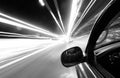 Driving at speed of light Royalty Free Stock Photo
