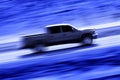 Driving a Speedy Truck Royalty Free Stock Photo