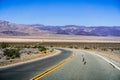 Driving towards Panamint Valley, Death Valley National Park, California Royalty Free Stock Photo