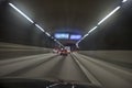 Driving in a tunnel