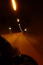 Driving in a tunnel