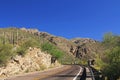 Driving up Mount Lemmon in Tucson Arizona Royalty Free Stock Photo