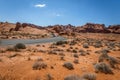Driving and walking through the Valley of Fire State Park Royalty Free Stock Photo
