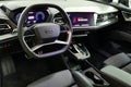 Driving wheel and cockpit with displays on modern german mid size luxurious SUV crossover battery electric car Audi Q8 e-tron