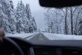 driving in winter snowy slippery conditions dangerous