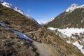 Wonderful winter landscape in the Venter Valley in Tirol, Austria Royalty Free Stock Photo