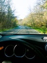 Driving on Woods road Royalty Free Stock Photo