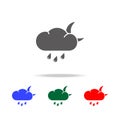 drizzle night icon. Elements of weather in multi colored icons. Premium quality graphic design icon. Simple icon for websites, web Royalty Free Stock Photo