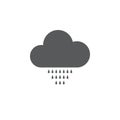 Drizzle weather icon isolated on white background. Vector illustration,