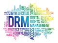 DRM - Digital Rights Management Royalty Free Stock Photo