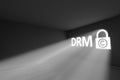 DRM rays volume light concept Royalty Free Stock Photo