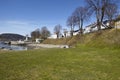 Drobak Akershus, Norway - Sunbathing area and beach Royalty Free Stock Photo