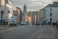 Drogheda, County Louth, Ireland, June 7th 2020. View of the Tholsel at corner of West Street from St Laurence Street, Drogheda, Co