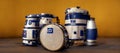 Droid drumkit Royalty Free Stock Photo