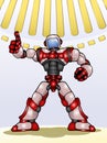 Droid robot thumb up