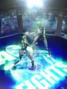 Droids AI fights Royalty Free Stock Photo