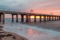 Dromana Pier at sunset Royalty Free Stock Photo