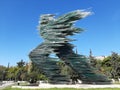 Dromeas Monumental Sculpture Of Glass, Athens, Greece Royalty Free Stock Photo