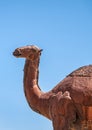 Dromedary head statue closeup, Borrego Springs, CA, USA