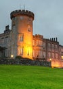 Dromoland Castle at night Royalty Free Stock Photo