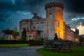 Dromoland Castle in west Ireland at dusk Royalty Free Stock Photo