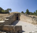 Dromos entrance to the Treasury of Atreus in Mycenae, Greece Royalty Free Stock Photo