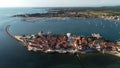 Dron photo of umag from above Royalty Free Stock Photo