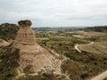 Dron view of a geologic formation. Royalty Free Stock Photo