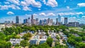 Downtown Charlotte, North Carolina, USA Skyline Aerial Royalty Free Stock Photo