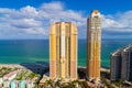 Aerial image Aqualine and Mansions at Aqualina Sunny Isles Beach