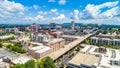 Drone Aerial of Downtown Greenville South Carolina Skyline