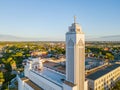 Drone aerial view of Christ`s Resurrection Church