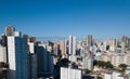 Drone aerial view of cityscape of Salvador, Bahia, Brazil. Aerial view of buildings Royalty Free Stock Photo