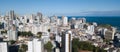 Drone aerial view of cityscape of Salvador, Bahia, Brazil. Aerial view of buildings Royalty Free Stock Photo