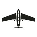 Drone aerial view icon simple vector. Smart digital map