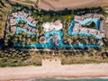 Drone aerial view at luxury reosrt Khao Lak Thailand Royalty Free Stock Photo