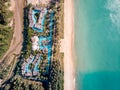Drone aerial view at luxury reosrt Khao Lak Thailand Royalty Free Stock Photo