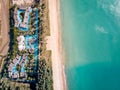Drone aerial view at luxury reosrt Khao Lak Thailand Royalty Free Stock Photo