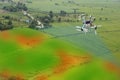 Drone for agriculture, drone use for various fields like research analysis, safety,rescue, terrain scanning technology, monitoring Royalty Free Stock Photo