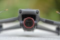 Drone aircraft with video and photo camera. Remote controlled quadcopter Royalty Free Stock Photo