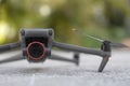 Drone aircraft with video and photo camera. Remote controlled quadcopter Royalty Free Stock Photo