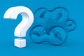 Drone background with question mark Royalty Free Stock Photo