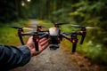 drone with a beginners guide to drone piloting Royalty Free Stock Photo