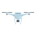 Drone camera icon, cartoon style