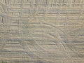 Tire marks in sand seen from above Royalty Free Stock Photo