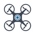 Drone Color Vector icon which can easily modify or edit Royalty Free Stock Photo