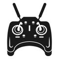 Drone control console icon, simple style